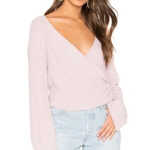 Free People Lilac Sensual Wrap Sweater